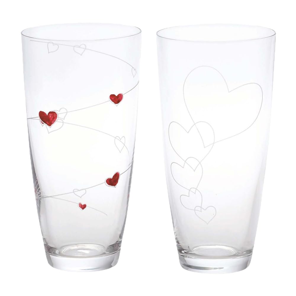 エルベクリスタル(Elbe Crystal) ペアタンブラー「ラブ・ポーション」容量390ml GK/P2/053/5820K/4820K/68152 お歳暮 グラス 食器 ギフト プレゼント 結婚祝