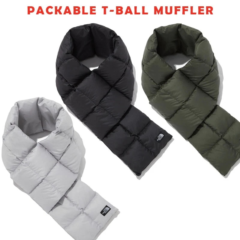 韓国正規品保証 関税負担なし NA5IP51A PACKABLE T-BALL MUFFLERデイリー 基本 着装 男子 女子 人気 韓国 ファッション 男女共用 アウトドア