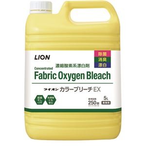（まとめ）ライオン カラーブリーチEX 業務用5L 1本(×10セット)
