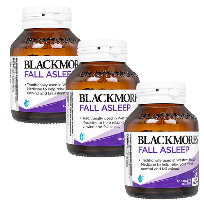 フォールアスリープ 60錠 3本 ブラックモアズ Blackmores Fall Asleep 海外直送 ヤマト国際便発送 日時指定不可