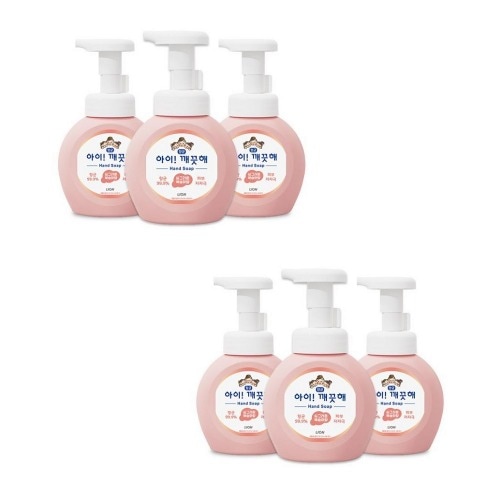アイすっきり 桃 250ml 容器 x 6個 泡型 手洗浄剤 ハンドウォッシュ フォーム ハンドソープ