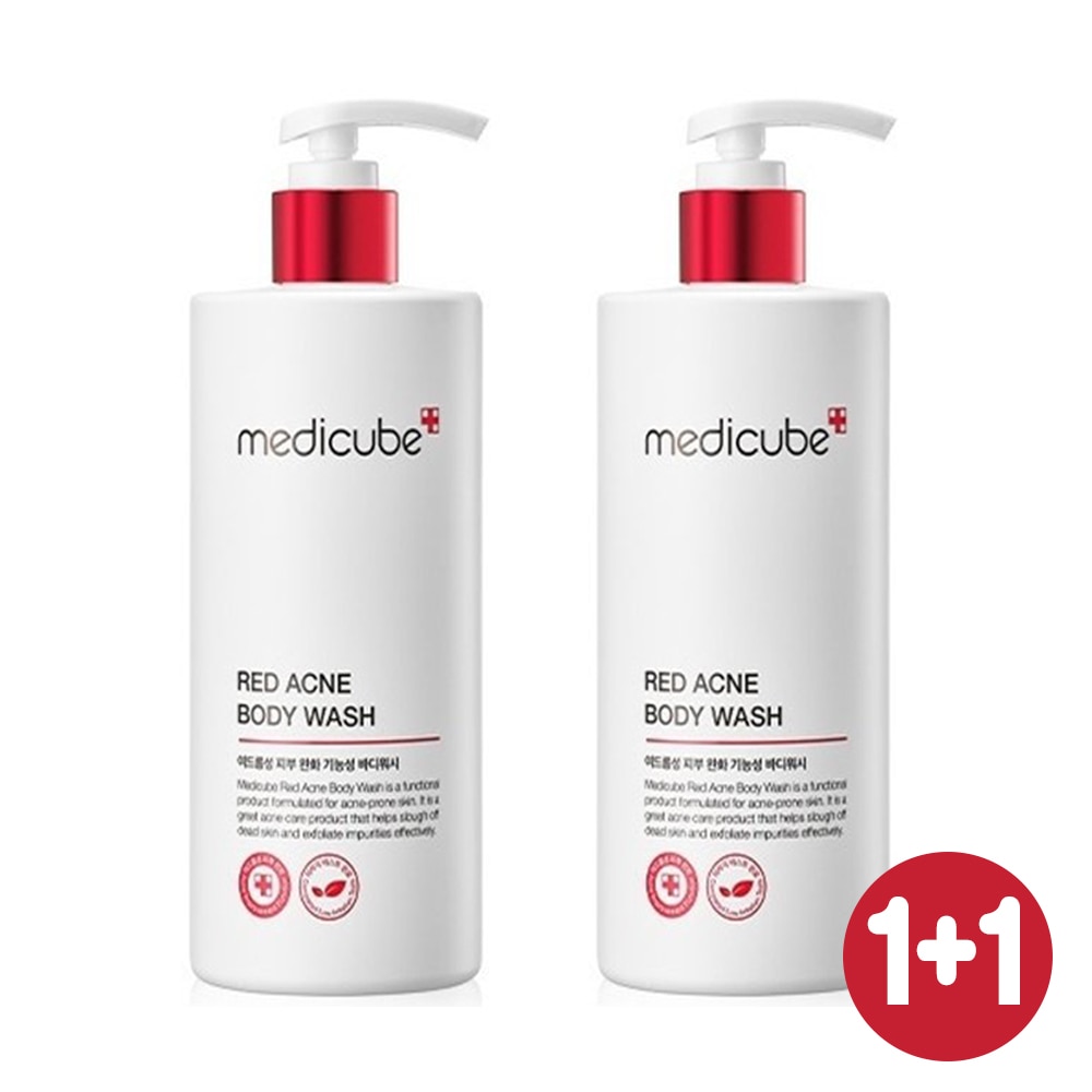 [1+1]メディキューブレッドアクネボディウォッシュ400mlにきびトラブル弱酸性