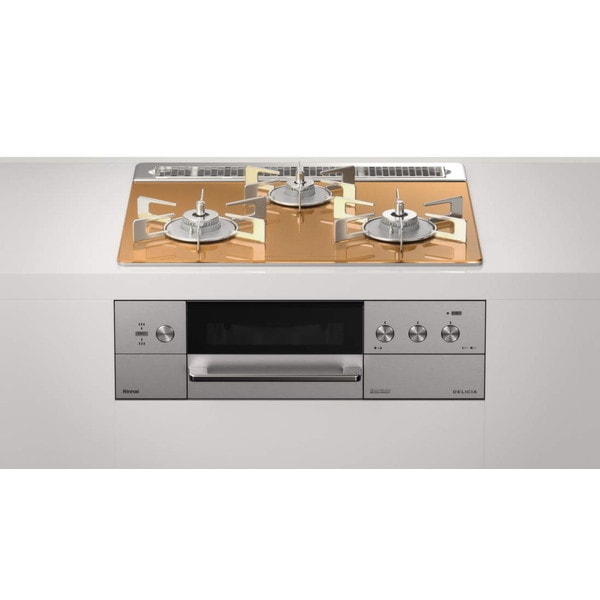 RHS31W30E12RCASTW-LP ステンレス DELICIA(デリシア) [ビルトインガスコンロ (プロパンガス用3口左右強火力タイプ幅60cm)]
