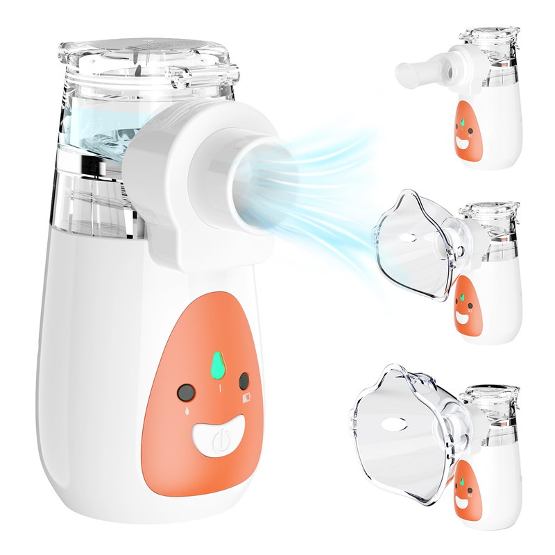 超音波メッシュ式 傾けても使える 静音 軽量コンパクト 携帯便利 洗いやすい鼻うがい 花粉対策 家族 大人 子供