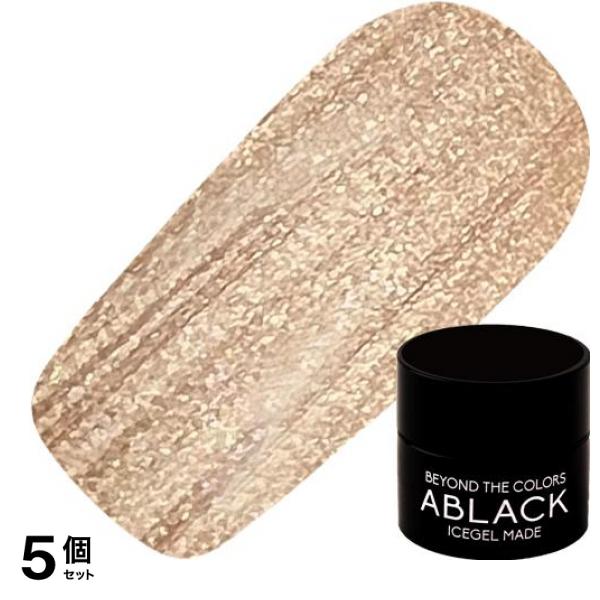 ICEGEL(アイスジェル) A BLACK ジェムストーンジェル シルクスカーフ 1329 リボンコーラルベージュ 3g 5個セット