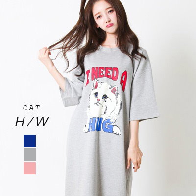 Qoo10 ボニーエヌ キャラクターワンピース ルームウェア レディース服