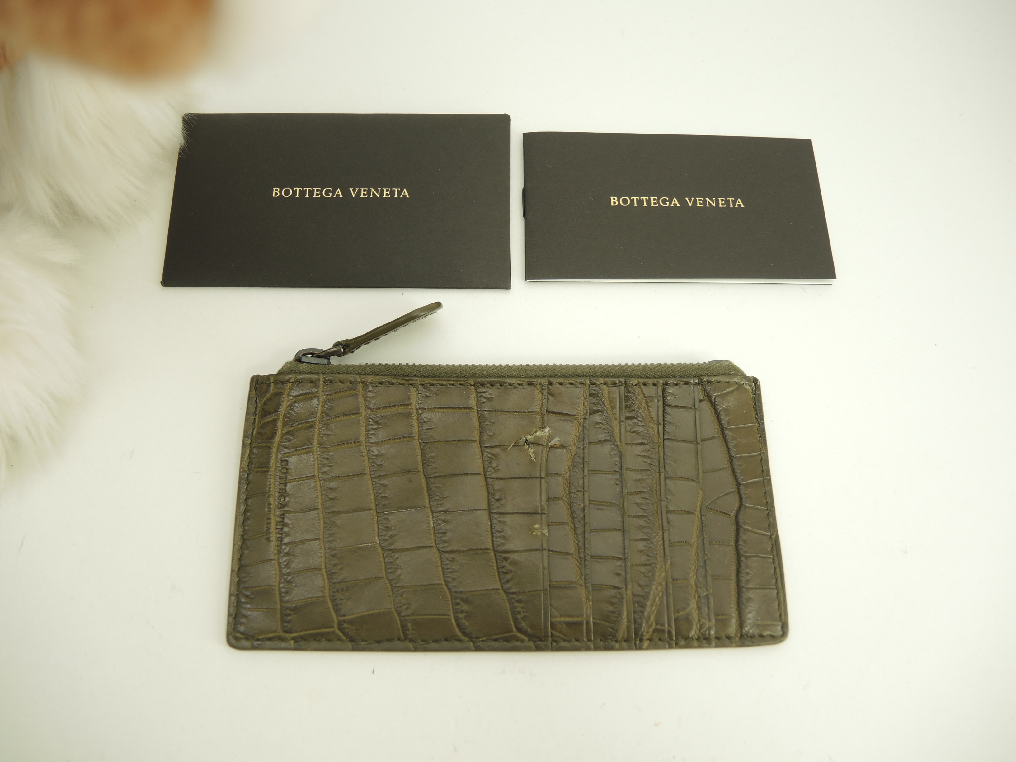 フラグメントケース クロコダイル カーキ 小銭入 コインケース@P0043407R