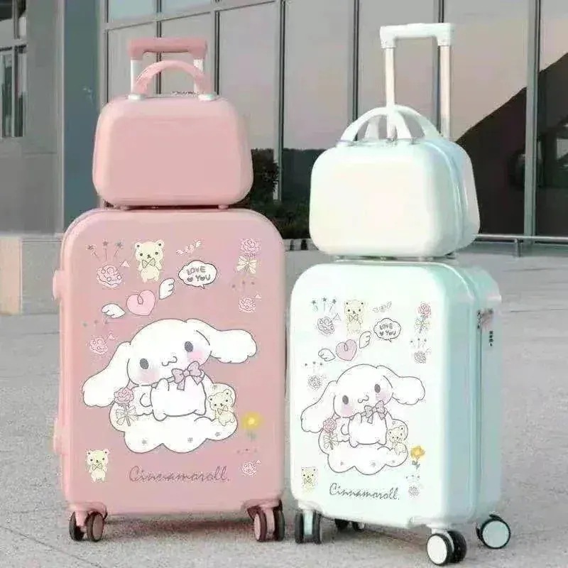 サンリオキャリーバッグ クロミ アニメ系スーツケース韓国 キャリーケース万向輪スーツケースバッグ小清新学生暗号箱かわいい女