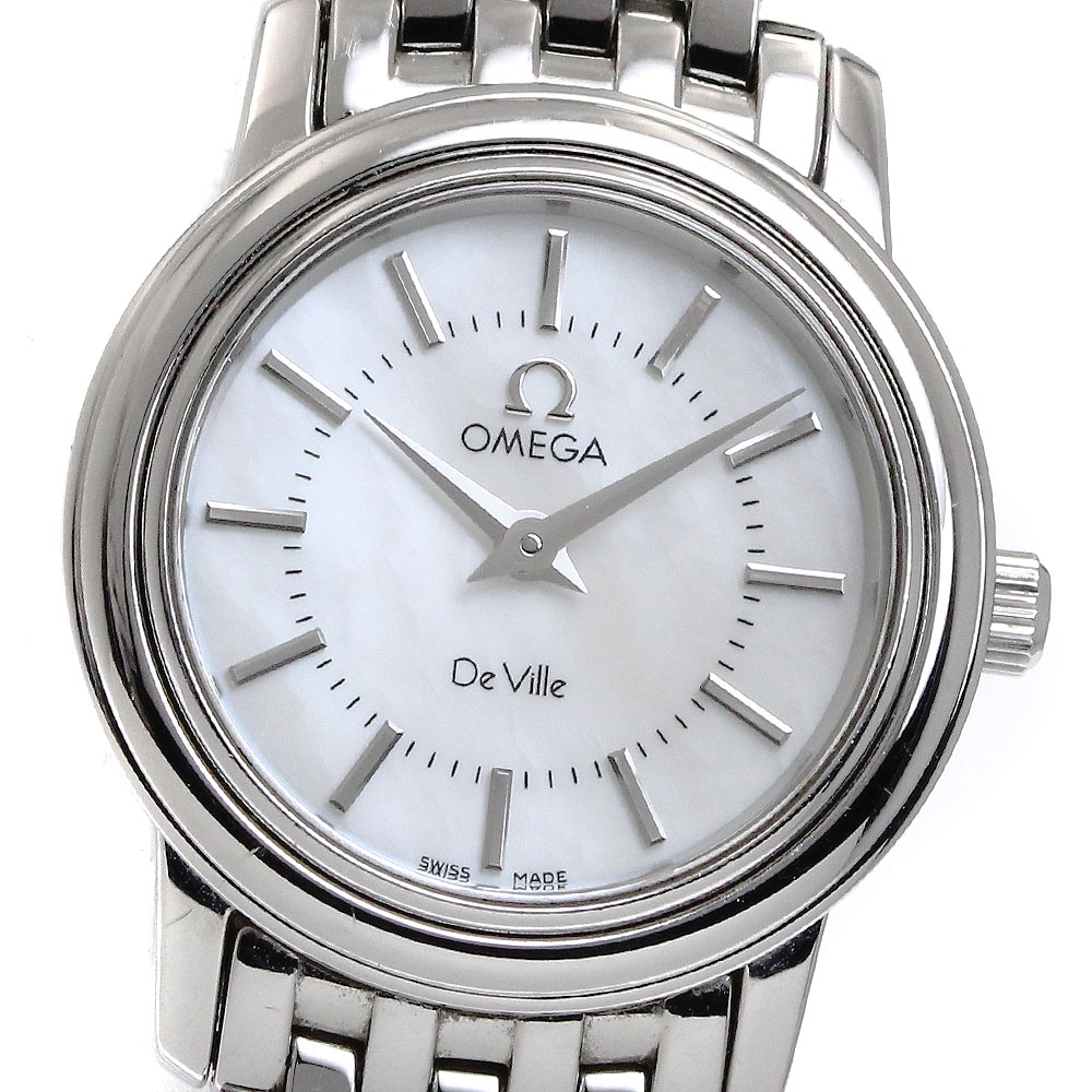 オメガ OMEGA 4570.72 デビル プレステージ クォーツ レディース 箱・保証書付き_872777【中古】