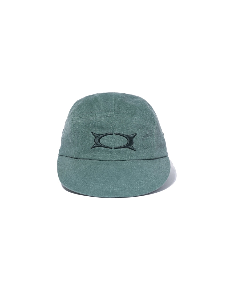 クリティック【CRITIC】 WORMHOLE LOGO PIGMENT CAMP CAP : GREEN