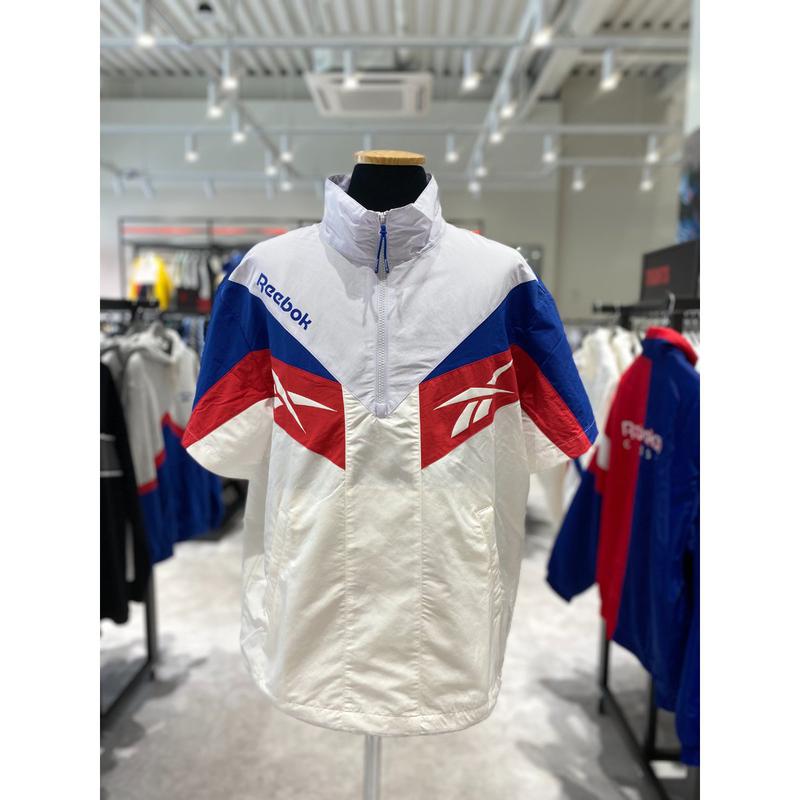 [驪州店] REJU4EA41OW ツインベクターカラーブロック半袖アノラックメンズウィンドブレーカー