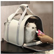 お出かけ用品｜【迅速な出荷】限定SALE!ペットキャリーバッグ/猫キャリー/移動用キャリー/猫用犬用キャリーバック/変形しない/通気性/車載旅行通院災害避難用