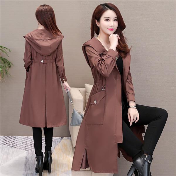 トレンチコート レディース マウンテンパーカー ロング丈 フード付き ミリタリージャケット 春秋 体型カバー ゆったり シルエット スプリングコート 4,997円