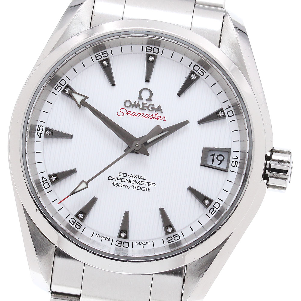 オメガ OMEGA 231.10.39.21.54.001 シーマスター アクアテラ 11Pダイヤ 自動巻き メンズ _850197【中古】