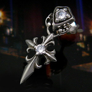 メール便なら送料無料！ pi0348-111 メンズピアス シルバーアクセサリー シルバーピアス バ