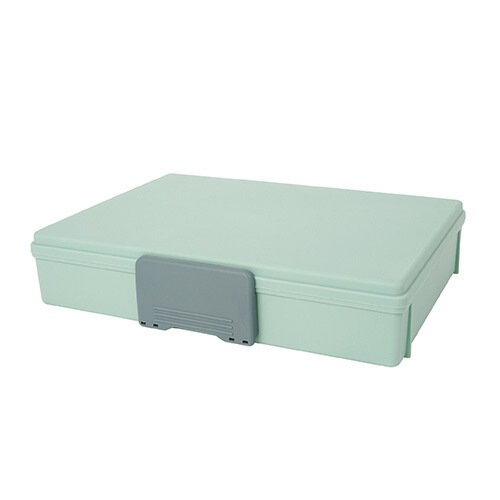 （まとめ買い）保管ボックス プラスチック製 A4 ライトグリーン HBP-200-U [x3]その他