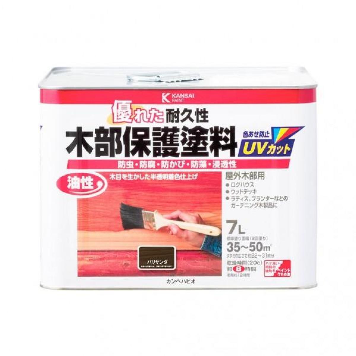 カンペハピオ 油性木部保護塗料 7.0L パリサンダ