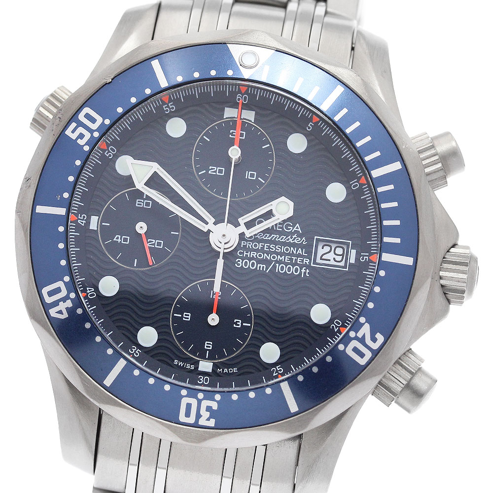 オメガ OMEGA 2298.80 シーマスター300 クロノグラフ 自動巻き メンズ _897856【中古】