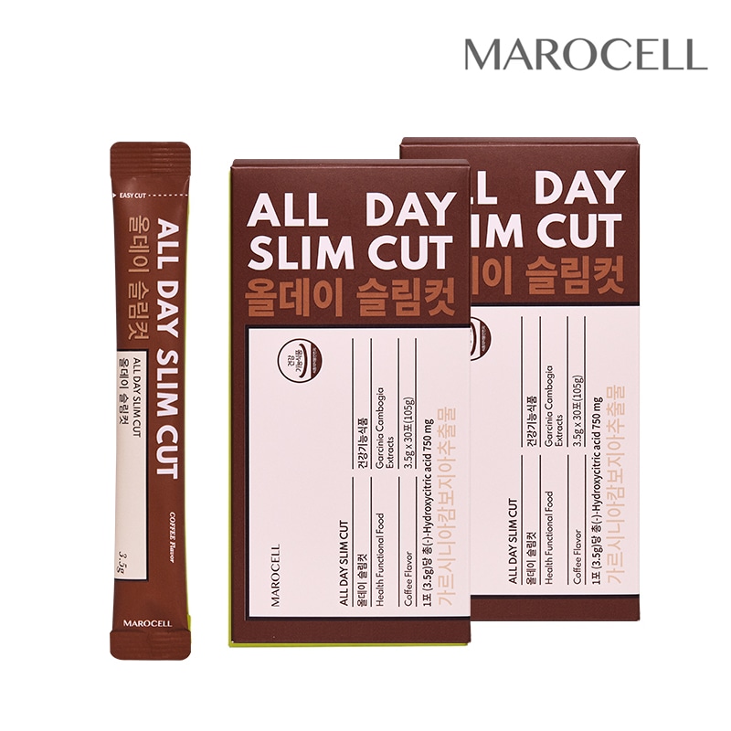[2 BOX] ]ALL DAY SLIM CUT（コーヒー味 7g×30包入り2箱）