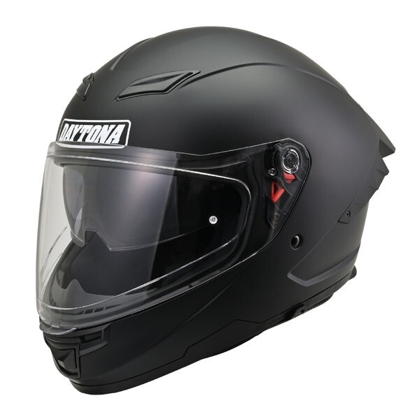 D46437 ヘルメット フルフェイス インナーバイザー / スピーカーホール 装備 DN-001RS マットブラック Lサイズ(59-60cm)