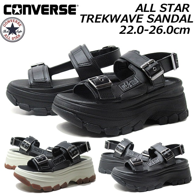 コンバース ALL STAR TREKWAVE SANDAL 1SE452 1SE453 厚底サンダル レディース 靴