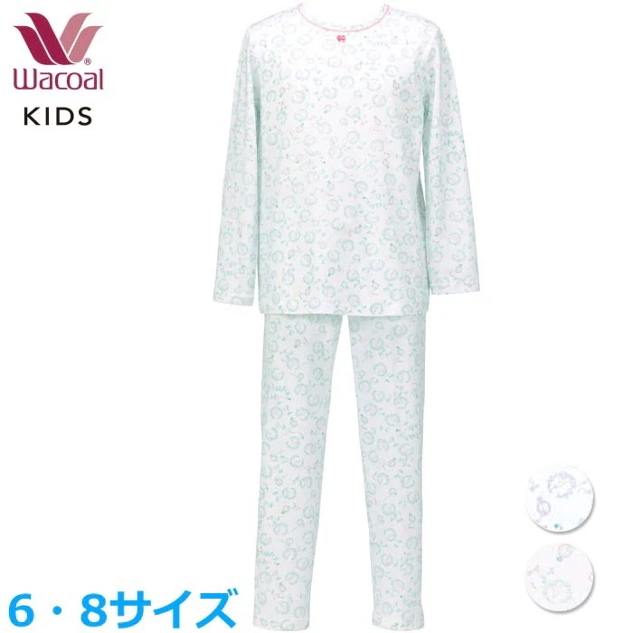 Wacoal フェアリーティアラ パジャマ (6サイズ8サイズ)女児パジャマ 女の子 本体素材は綿100% レトロ ウサギ リース ファンタジー CTR100 【F】