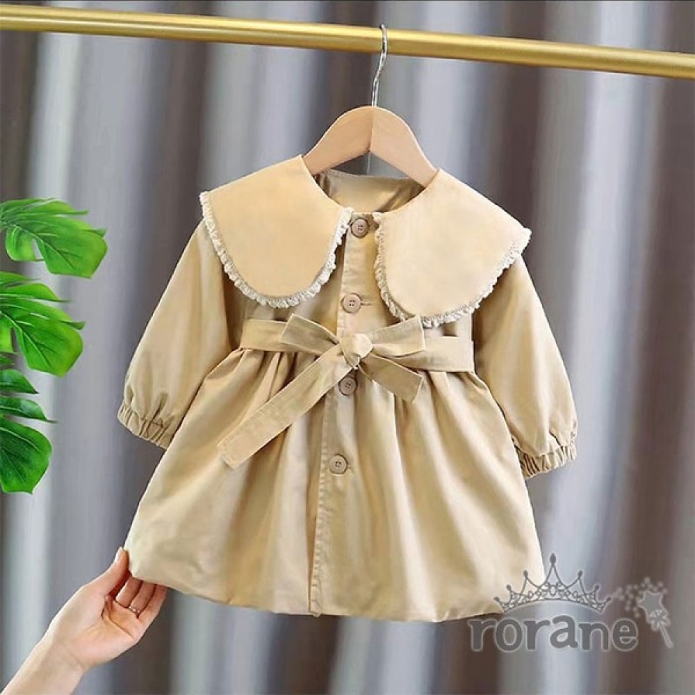 ロラネ幼児用プリンセストレンチコート秋
