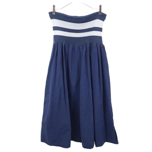 日本製 切り替えデザイン ロング丈 切替デザイン スカート 1 ネイビー系 レディース