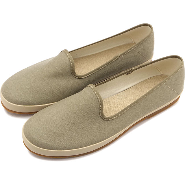 ファインバルカナイズド FINE VULCANIZED スリッポン ブラバス [54323727 SS24] BRAVAS レディース 靴 夏 リネン キャンバス スニーカー シューズ GREGE