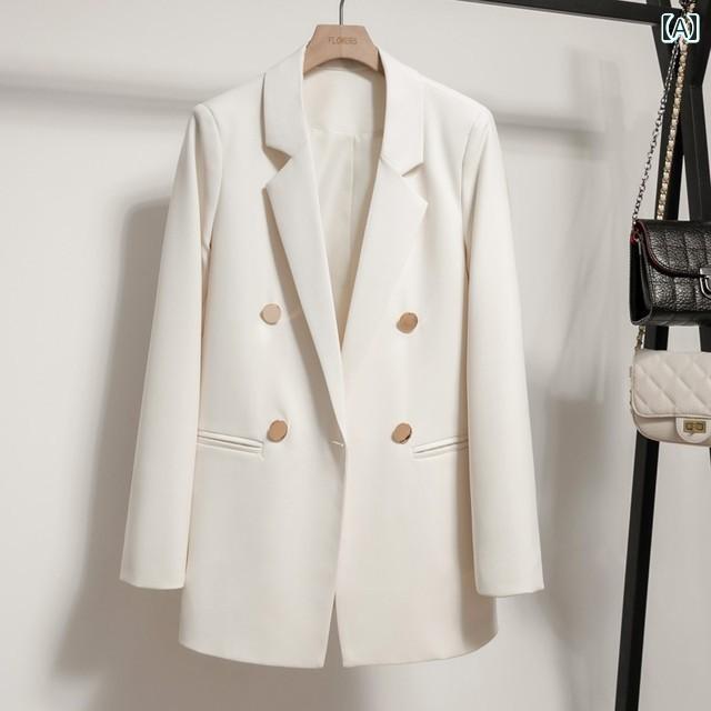 ビジネス　スーツ　ジャケット ブレザー レディース秋 韓国 ハイエンド ストリート カジュアル 小さい スーツ トップ