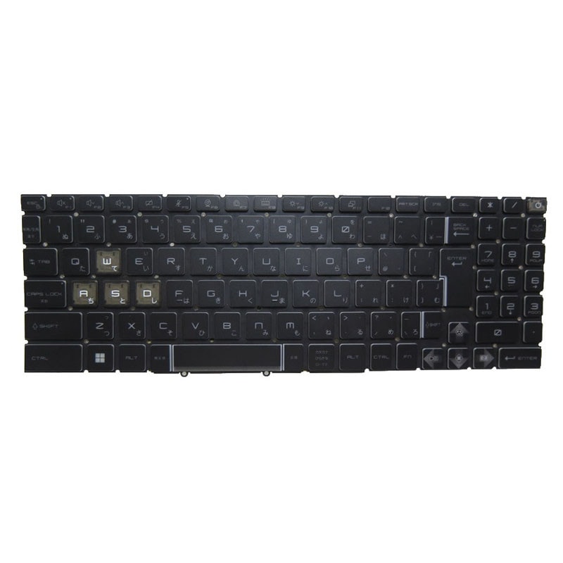 RGBバックライトキーボード 互換 MSI Crosshair 17 C12V Crosshair 17 C12VE C12VF C12VG 日語 JP