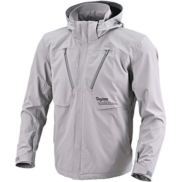 D62734 (Daytona) バイク ジャケット 冬 秋 春 防水 耐水圧20.000mm CE規格 プロテクター付属 防風 軽量 ハードウェザープルーフジャケット DJー026 グレー Sサイズ