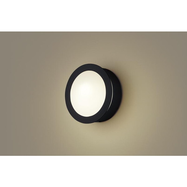 LGWC85076B オフブラック/乳白 洋風LEDポーチライト (電球色)