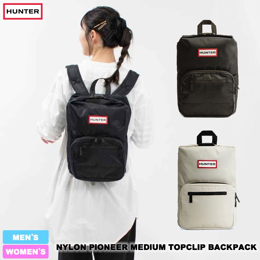 ハンター レディース メンズ バックパック ナイロン パイオニア ミディアム トップクリップ 2色展開 HUNTER NYLON PIONEER MEDIUM TOPCLIP BACKPACK