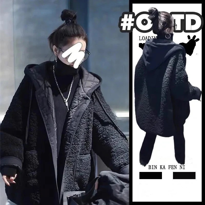 50個ジャケット フリース ロング丈 中綿 フード付き 大きいサイズ 防寒 人気 アウター 冬用