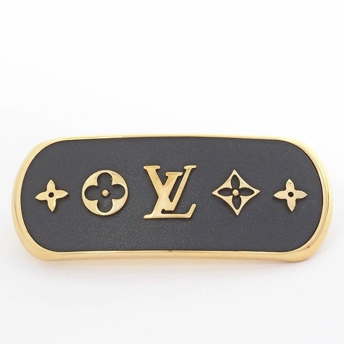 【美品】ルイヴィトン バレッタ・クルーザー M00564 レザー 【ヘアアクセサリー】