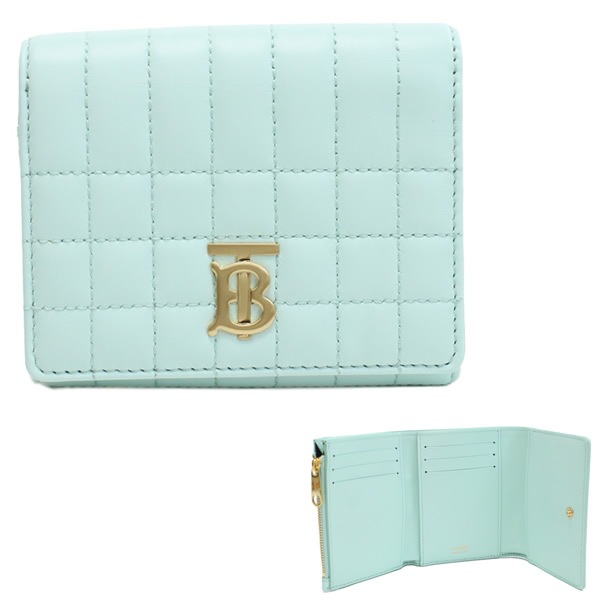 三つ折り財布 折り畳み TBロゴ 8072780 B6527 COOL MINT