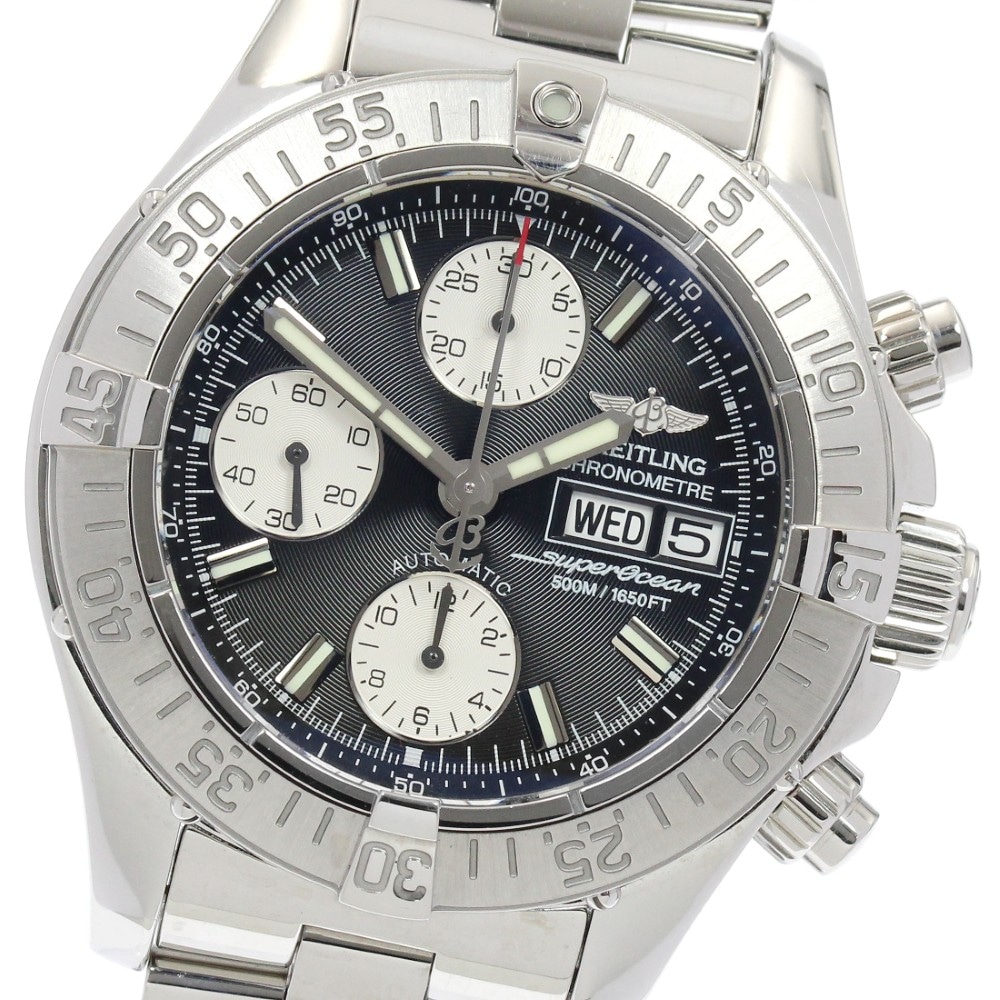 ブライトリング BREITLING A13340 スーパーオーシャン クロノグラフ 自動巻き メンズ 保証書付き_933764【中古】