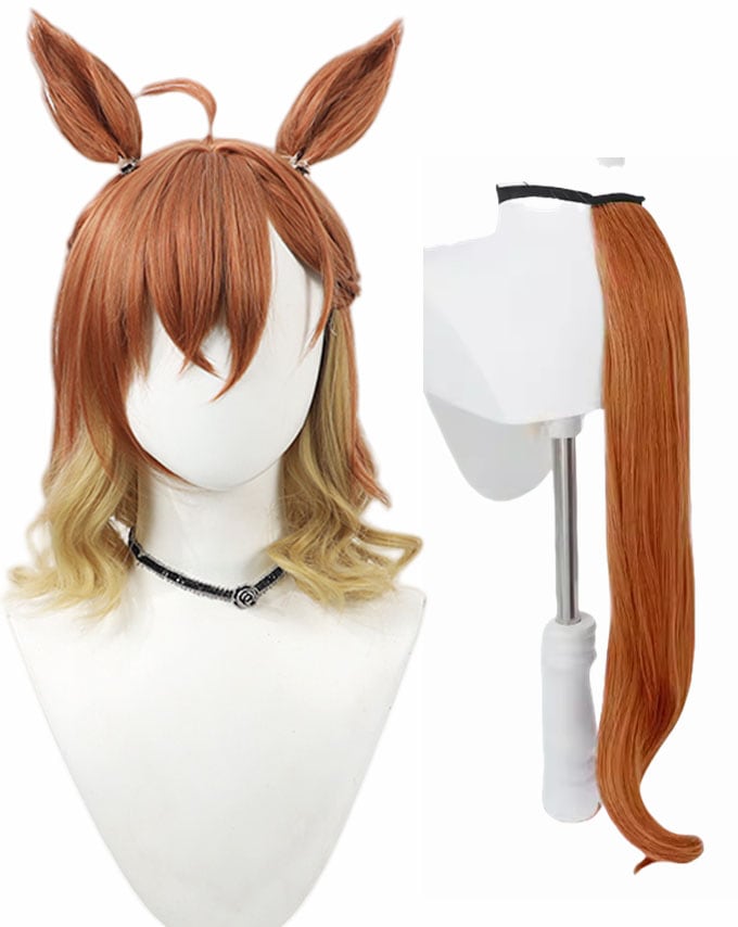 コスプレ ジャングルポケット コスプレウィッグ 耳付き 尻尾付き かつら カツラ 耐熱 演出服 アニメ 祭り ハロウィン クリスマス 学園祭 文化祭 5,100円
