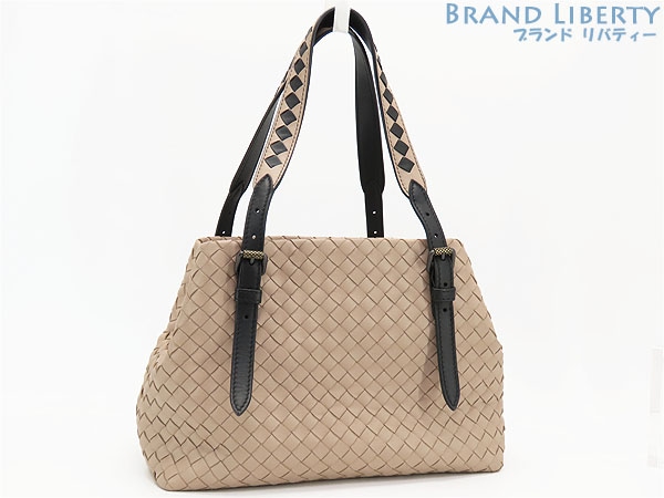 新品同様ボッテガヴェネタイントレチャートナッパミニチェスタバッグトートバッグショルダーバッグピンクベージュ546493