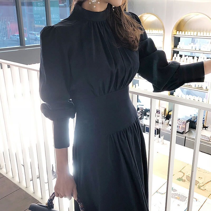 レディース ワンピース 膝下 ミモレ 長袖 フレア タイト スリム 細身 かわいい 大人可愛い きれいめ シンプル 上品 エレガント 主役級 存在感 無地 春 秋 冬 10代 20代 30代 40代 7,726円