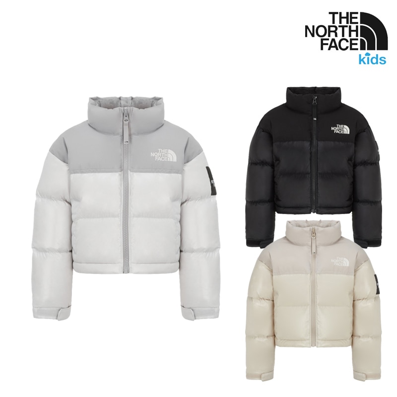 NJ1DR69 KS NOVELTY NUPTSE EX JACKET RDS 25FW 新作 160大人OK キッズ ダウン 防風 フード 内ポケット RDS認証 通学 デイリー 秋冬 ロゴワッペン