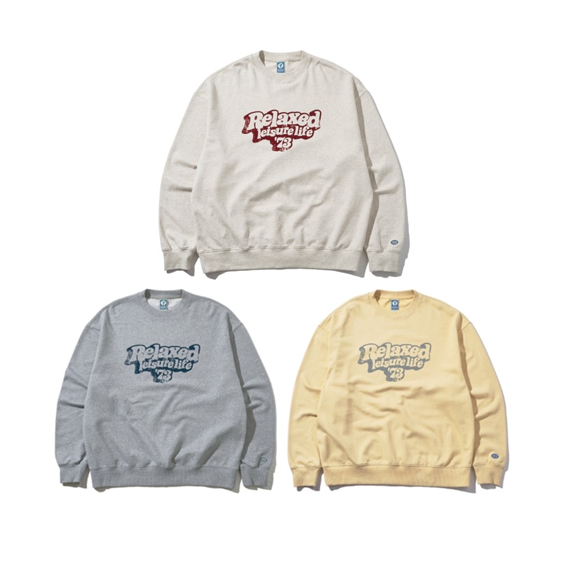 [IVE ガウル 着用] over-fit relax logo sweat shirt 韓国 アイドル 長袖 レディース メンズ 大きいサイズ ゆったり 7,500円