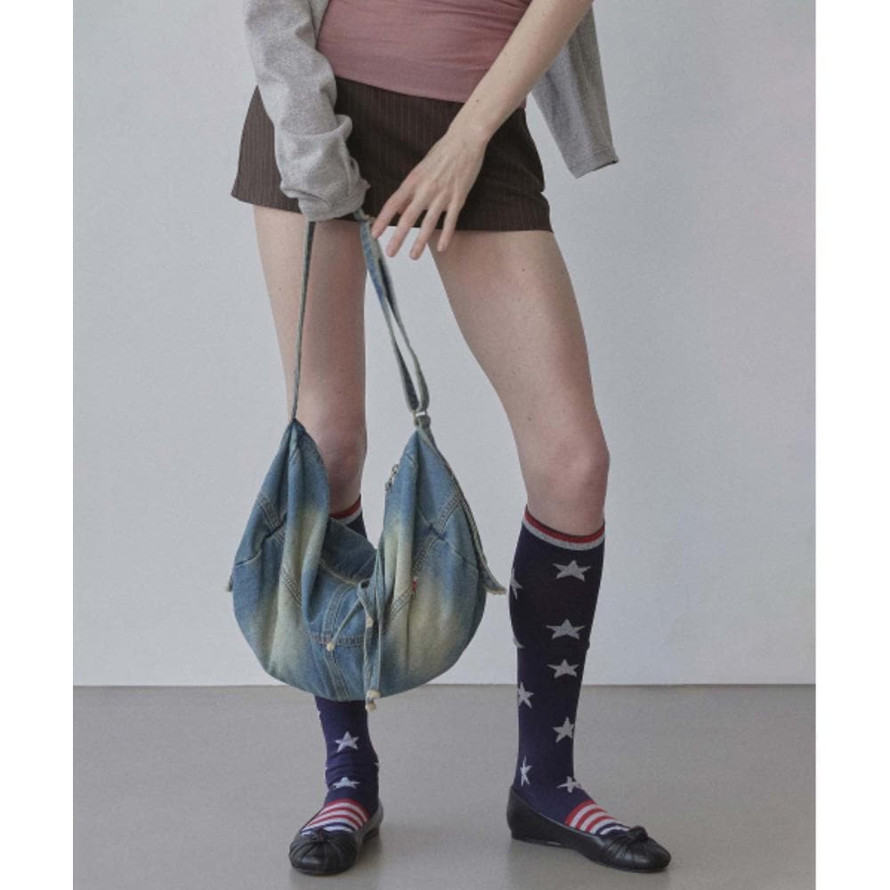 スカルプター Vintage Brushed Denim Duffel Bag Mid Blue SC24