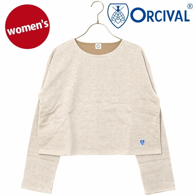 ボートネック ロングスリーブプルオーバー [OR-C0495-MMZ] レディース トップス カットソー 長袖Tシャツ IVORY/BEIGE 正規取扱店
