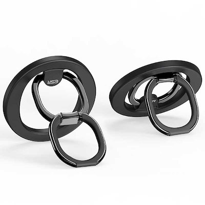 他サイト： ESR　マグネット式スマホリング Black　HaloLockRingStandの商品画像