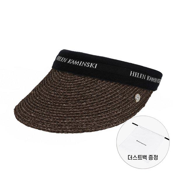 HAT52204 CHBL ビアンカ 8 チャコールブラック ロゴバイザー サンキャップ