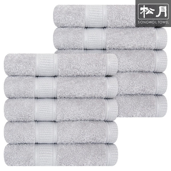 ab プライム無地40 洗面グレー10枚 国産最高級綿糸