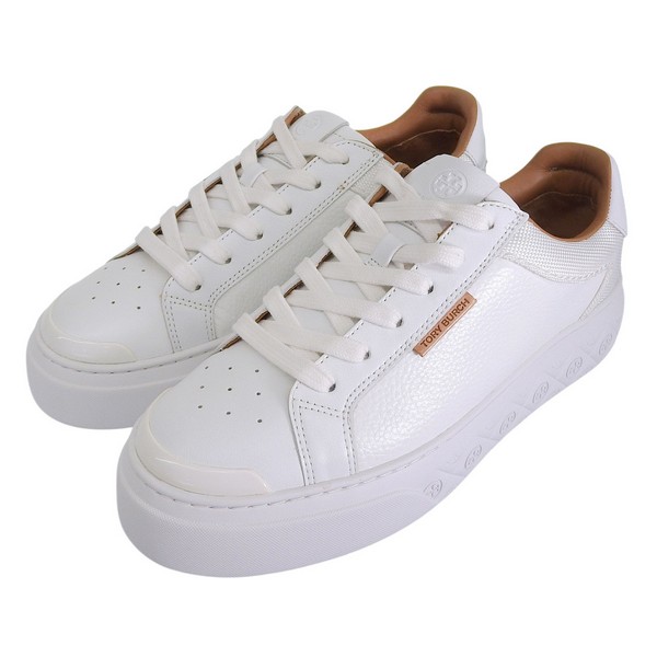 トリーバーチ 靴 レディース スニーカー アウトレット 24cm レザー ホワイト LADYBUG SNEAKER 143067-10024 TORY BURCH