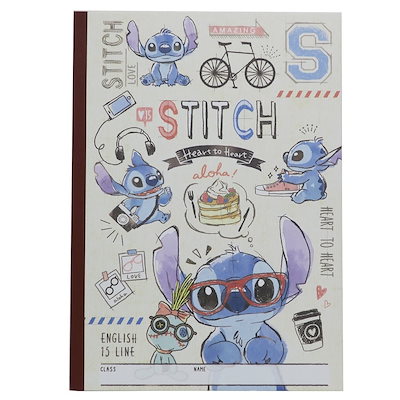 Qoo10] スティッチ 英語ノート B5英習帳 20 : 文具